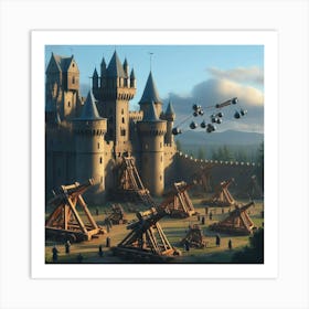 Castle With Cannons Art Print