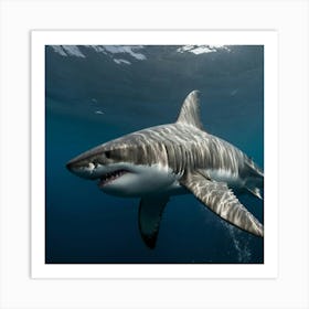 Great White Shark Art Print