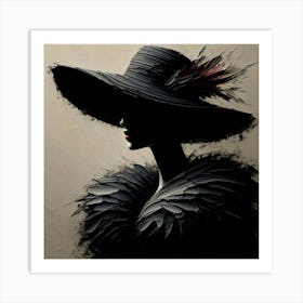 A mysterious woman 1 Art Print