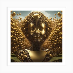 Golden Goddess Art Print