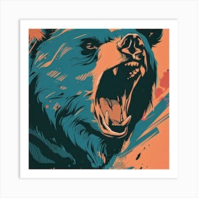 Bear Roar Art Print