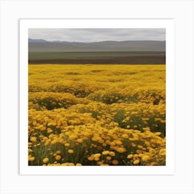 Vast Field Of Yellow Art Print