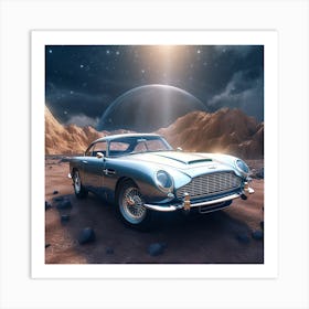 Aston Martin Db9 In Space Art Print