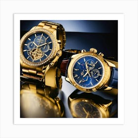 Two Gold Expensive Watches (3) Art Print