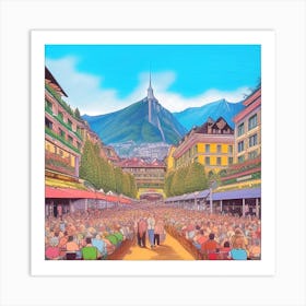 Switzerland'S Old Town Art Print