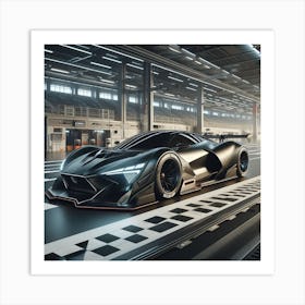 Futuristic Race Car Art Print