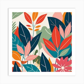 Tropical Leaves 1 Art Print