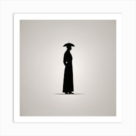 Silhouette Of A Woman 1 Art Print