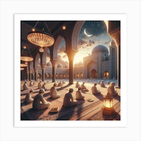 Muslim Prayerلمشاعر الروحانية في رمضان 2 Art Print