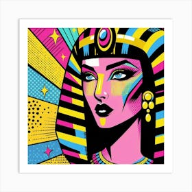 Pop Egyptian Doaa Twilight Art Print