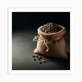 Coffee Beans In A Sack 2 Art Print