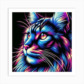 Cabeza De Gato Surrealista Art Print