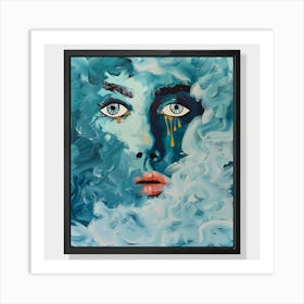 Blue Cloud Painting Art Print