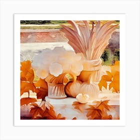Ethereal Autumn Still Life Art Print