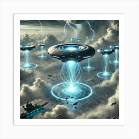 A Sci Fi Depiction Of Storm Neutralizers Art Print