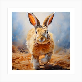 Rabbit In The Grass Art Print