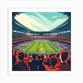 A Stadium Crowd Vector Design Illustration 1718675085 4 Art Print