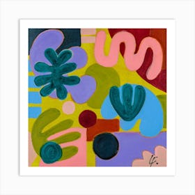 Harmonious Diversity Abstract Painting Art Print