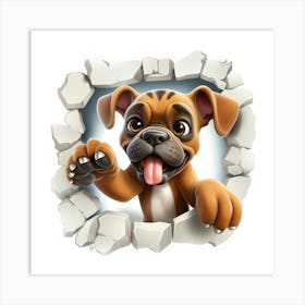 Boxer Dog 2 Art Print