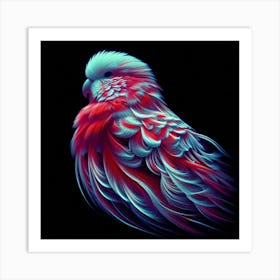 A vibrant bird 1 Art Print