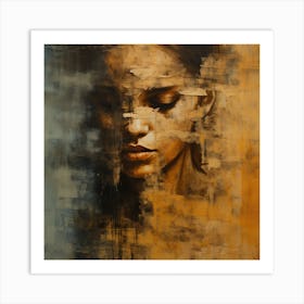 Woman'S Face Art Print