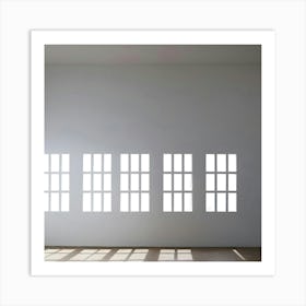 White Room With Windows 5 Art Print