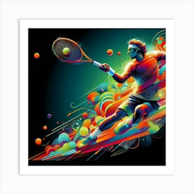 Tennis Player 2 Art Print