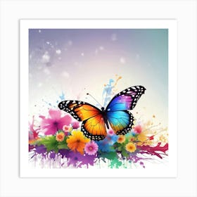 Colorful Butterfly 67 Art Print