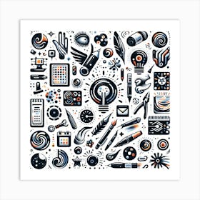 Doodle Art Art Print