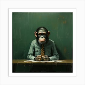 Chimpanzee 1 Art Print