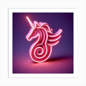 Unicorn Neon Sign 1 Art Print