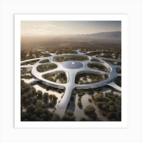 Apple'S New Headquarters 2 Art Print