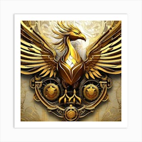 Golden Phoenix 3 Art Print