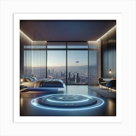 Futuristic Bedroom 2 Art Print