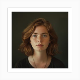 Freckled Girl 1 Art Print