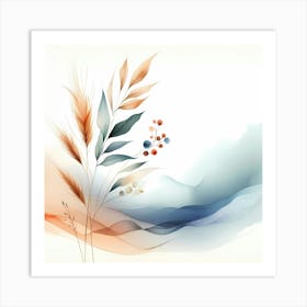 Abstract Watercolor Painting 3 Art Print