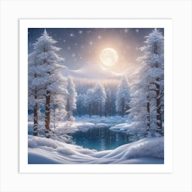 Winter Landscape 15 Art Print