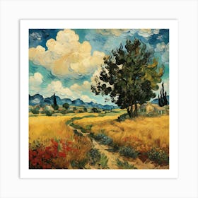 Landscape Vincent Van Gogh Art Print 3 Art Print