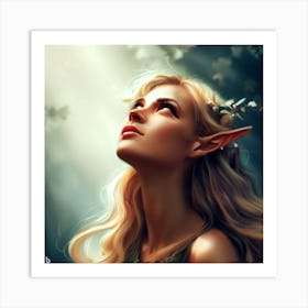 Elf Girl 1 Art Print