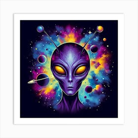 Alien Head 1 Art Print