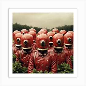 Strawberry Army Art Print