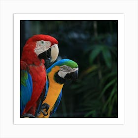 Parrots  Art Print