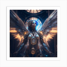 Steampunk Angel 3 Art Print