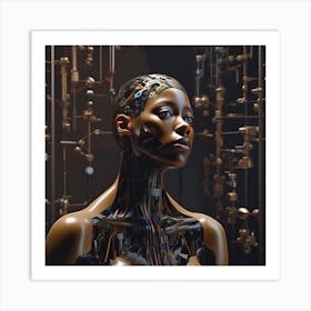 Futuristic Woman 47 Art Print