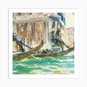 Venice Gondolas Art Print