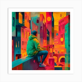 Urban Cityscape Art Print