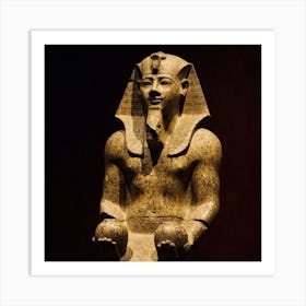 Egyptian Statue Art Print