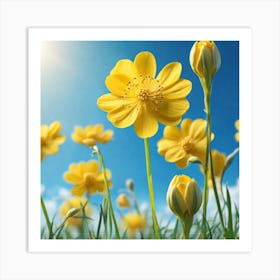 Yellow Flowers 9 Art Print