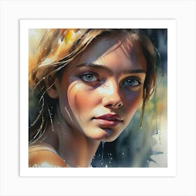 Portrait Of A Girl 6 Art Print