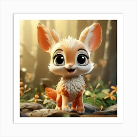 Cute Fox 126 Art Print